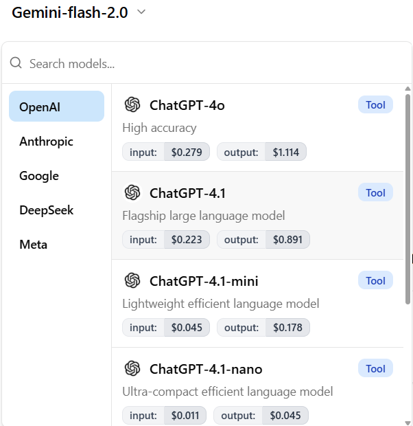 Top-Left: Model Selection